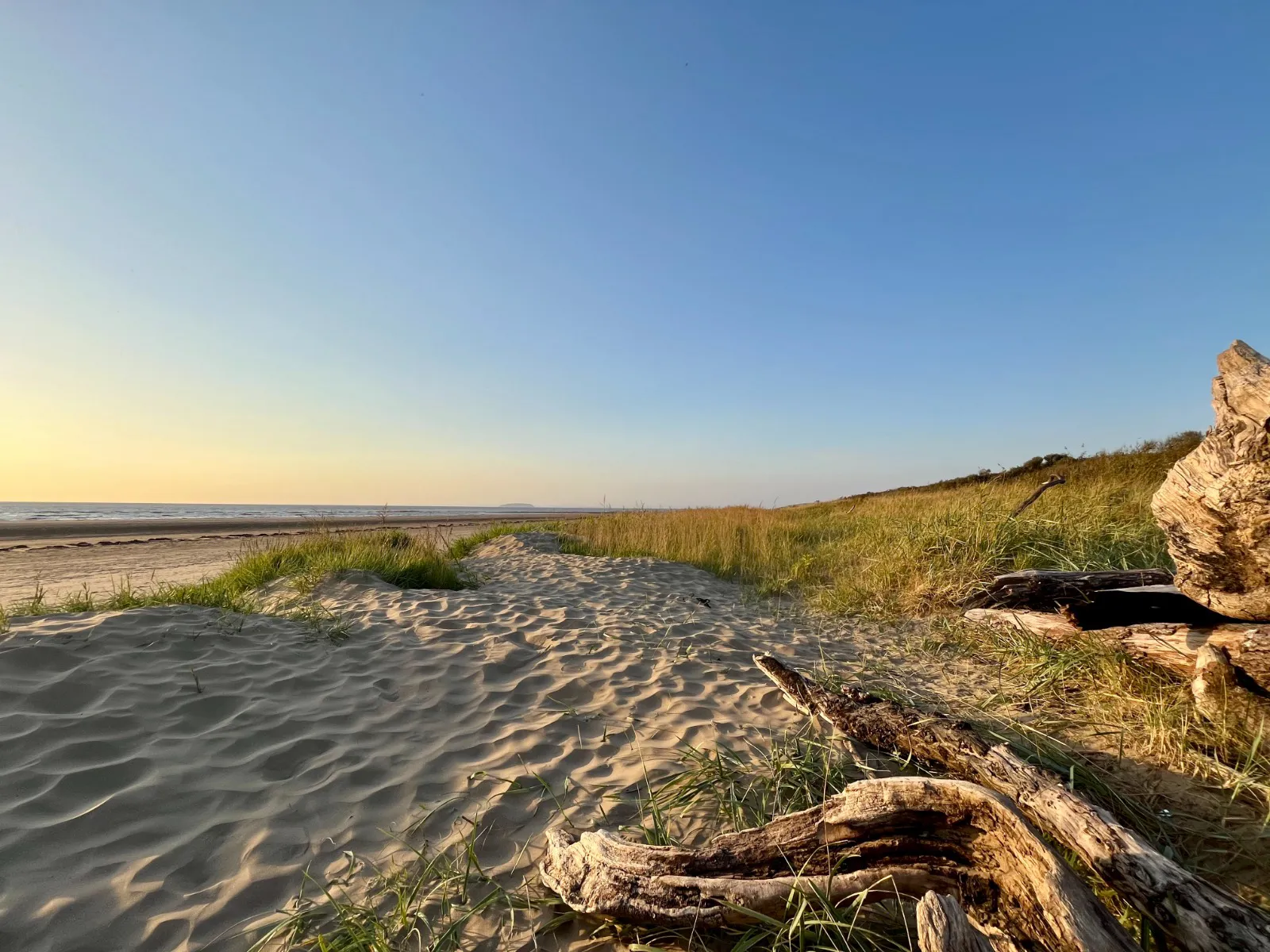Berrow Beach near Brean on the Somerset coast