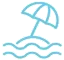 Beach feature icon at High Beach Holidays