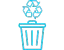 Recycling and bins guide icon for High Beach Holiday Let in Berrow near Brean, Somerset